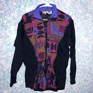 Vintage 90s Full Zip Cinch Windbreaker